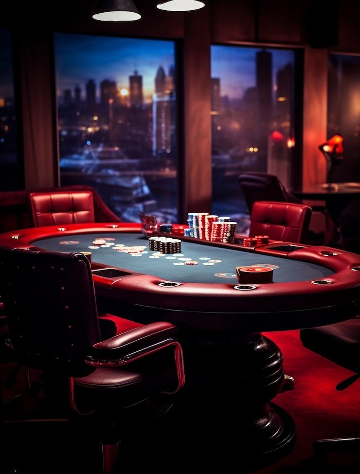 Live Andar Bahar dealer table on ungu with cards and betting layout